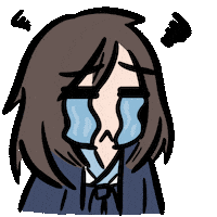 Sad Art Sticker by Winnie Gu 顾韵昀