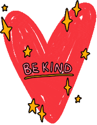 Stay Home Be Kind Sticker by Poppy Deyes