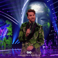 Comedian Hop GIF by The Masked Singer UK & The Masked Dancer UK