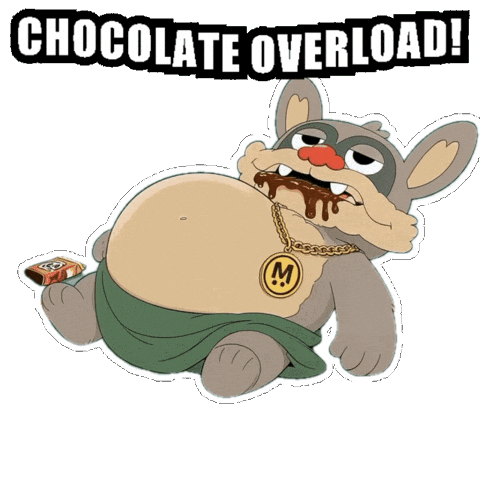 Hungry Chocolate Cake Sticker