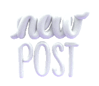 3D New Post Sticker by Mora Vieytes