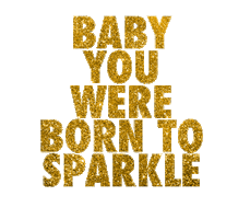 glitter gold Sticker by Tilly Thomas lux