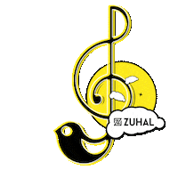 Bird Guitar Sticker by Zuhal Müzik