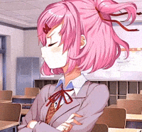 Ssnake_Eeater ddlc natsuki doki doki literature club tsundere GIF