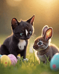 Best Friends Happy Easter GIF by Felini Rocks