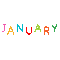 New Year Text Sticker