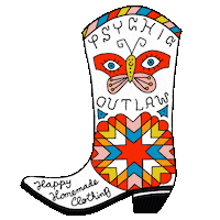 Fashion Cowboy Sticker by Psychic Outlaw
