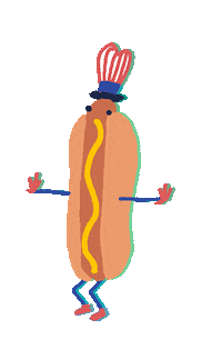 Happy American Sticker by Noam Sussman