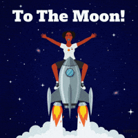 To The Moon Rocket GIF by World Of Women