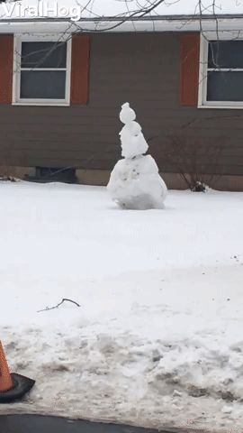 Snow Sculpture Steals Snowmans Spotlight
