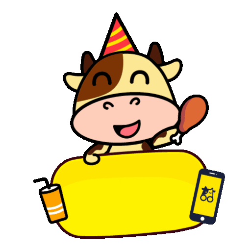 Happy Party Sticker by NMooMoo