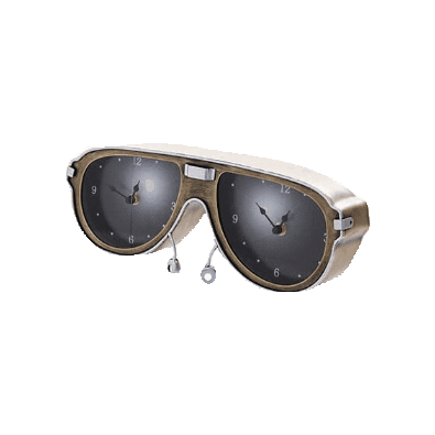 Glasses Clock Sticker by RK Projects