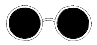 summer glasses Sticker