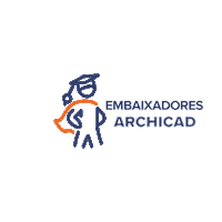 Graphisoft_Brasil 3d arquitetura projeto bim Sticker