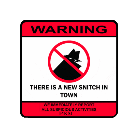 Stop Warning Sticker