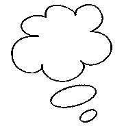 Bubble Thought Sticker