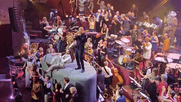 deblazers party feestje trombone clarinet GIF