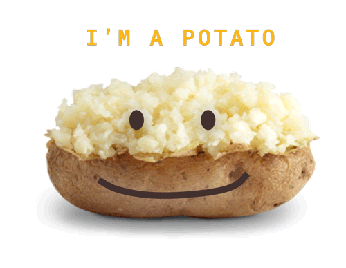 baked potato Sticker by Wendy's