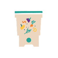 Compost Foodwaste Sticker by kokoza