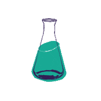 Scientist Beaker Sticker by Lil Diamond