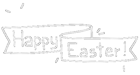 PokaDesign happy spring easter happy easter Sticker