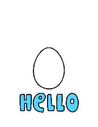 WomenWill smile hello hi egg Sticker