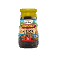 gracefoodsca honey jerk gracefoods bringhomeflavour Sticker