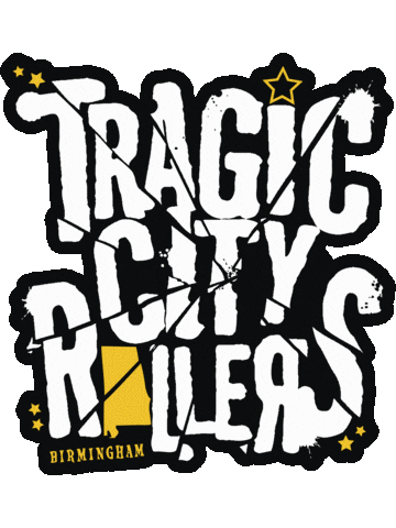 TragicCityRollers roller derby tcr tragic wftda Sticker