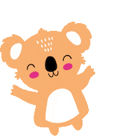 Koala Bear Smile Sticker by BILLA