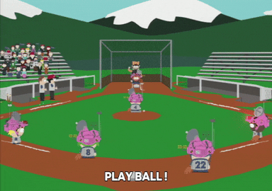 baseball ball field GIF by South Park 