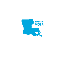 Louisiana Nola Sticker by Big Easy Bucha