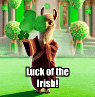 Luck Of The Irish Shamrock GIF by dalaillamazen