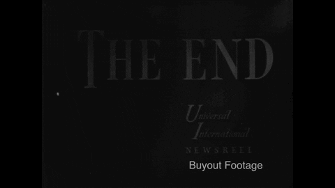 Black And White Goodbye GIF by Buyout Footage