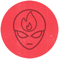 party fire Sticker by Razzmatazz