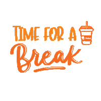 Time For A Break Sticker by ES Dubai