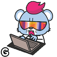 Blue Monday Work Sticker by Loaded Lions