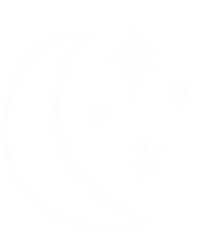 zeek_sleep white stars night sleep Sticker