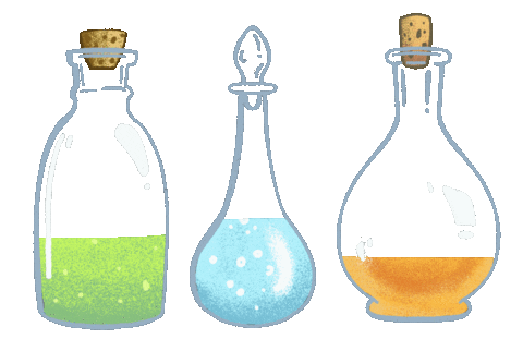 Magic Bottle Sticker by Mysľomágovia