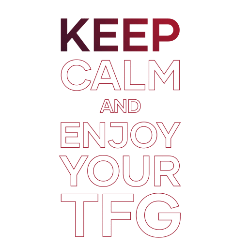Keep Calm And Enjoy Your Tfg Sticker by TesisESP