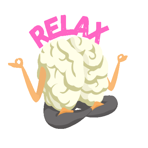 Relaxing Mental Health Sticker by Journify - Your Journey To Chill