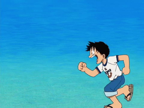 one piece running GIF by Funimation