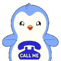 Call Me Waiting Sticker by Pudgy Penguins