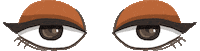 anniecchiang white eyes roll anniecc Sticker