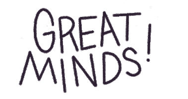 Text Great Minds Sticker by Doist