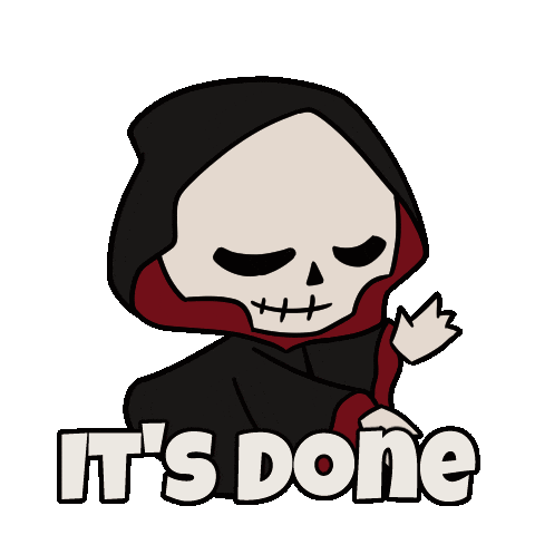 We Did It Success Sticker by Christophers Genie