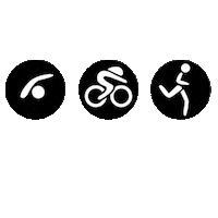 Run Flashing Sticker by EmbarkTri