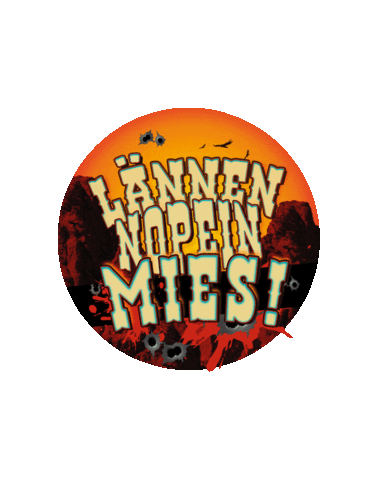 Lännennopein Sticker by Portion Boys