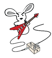 Rocking Flying V Sticker by BIG EAR pedals