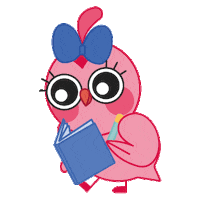 Springring cartoon friends school animal Sticker
