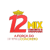 12mix logo concreto 12mix 12mixconcreto Sticker